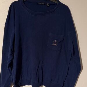 Dior Deep Blue Crew Neck Sweater